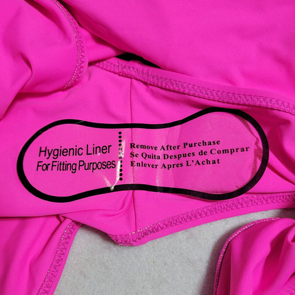 coastal waves swimwear color hot bubblegum high waist sz 3X - Picture 7 of 9